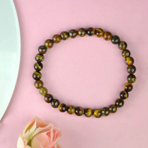 Authentic Tiger Eye Crystal Bracelet for Reiki Healing β 6 MM Beads for Courage, Protection, and Confidence. Indiaβs Largest Pooja Accessories Brand β www.satvikstore.in