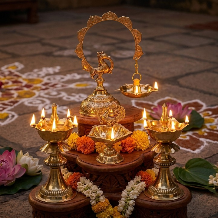 Brass Designer Diya