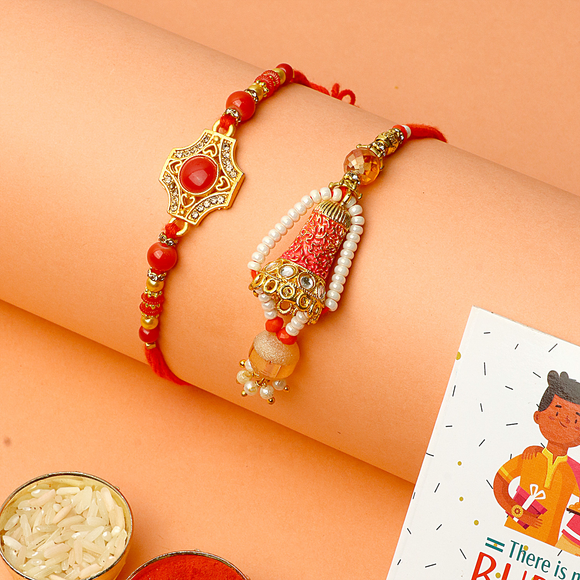 Handcrafted Rakhi For Bhai And Bracelet Rakhi For Bhabhi – Indeasiasrijan