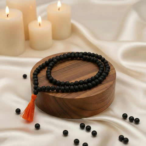 Karungali Mala 6mm 108+1 Beads Japa & Meditation Govt. Certified