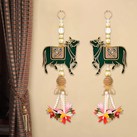 Cow Floral Side Door Wall Hangings