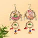 Laxmi Ganesh Round Shubh Labh Side Door Wall Hangings