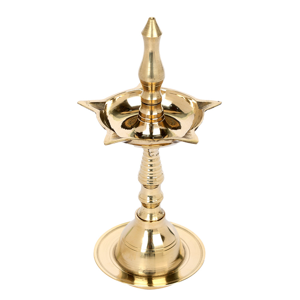 5.5-6 Inch Beautiful Brass Kerala Inauguration Diya Deepam