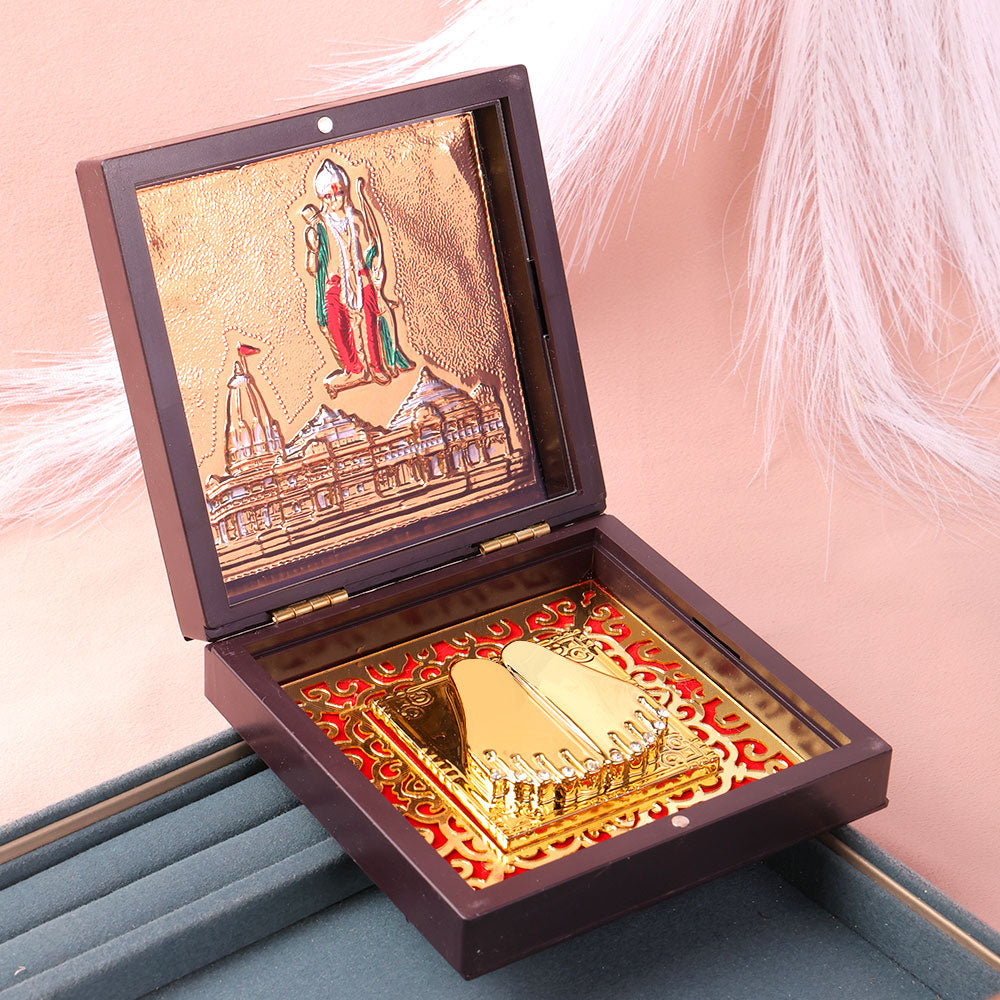 Ayodhyapati Shree Ram Charan Paduka Box - Medium