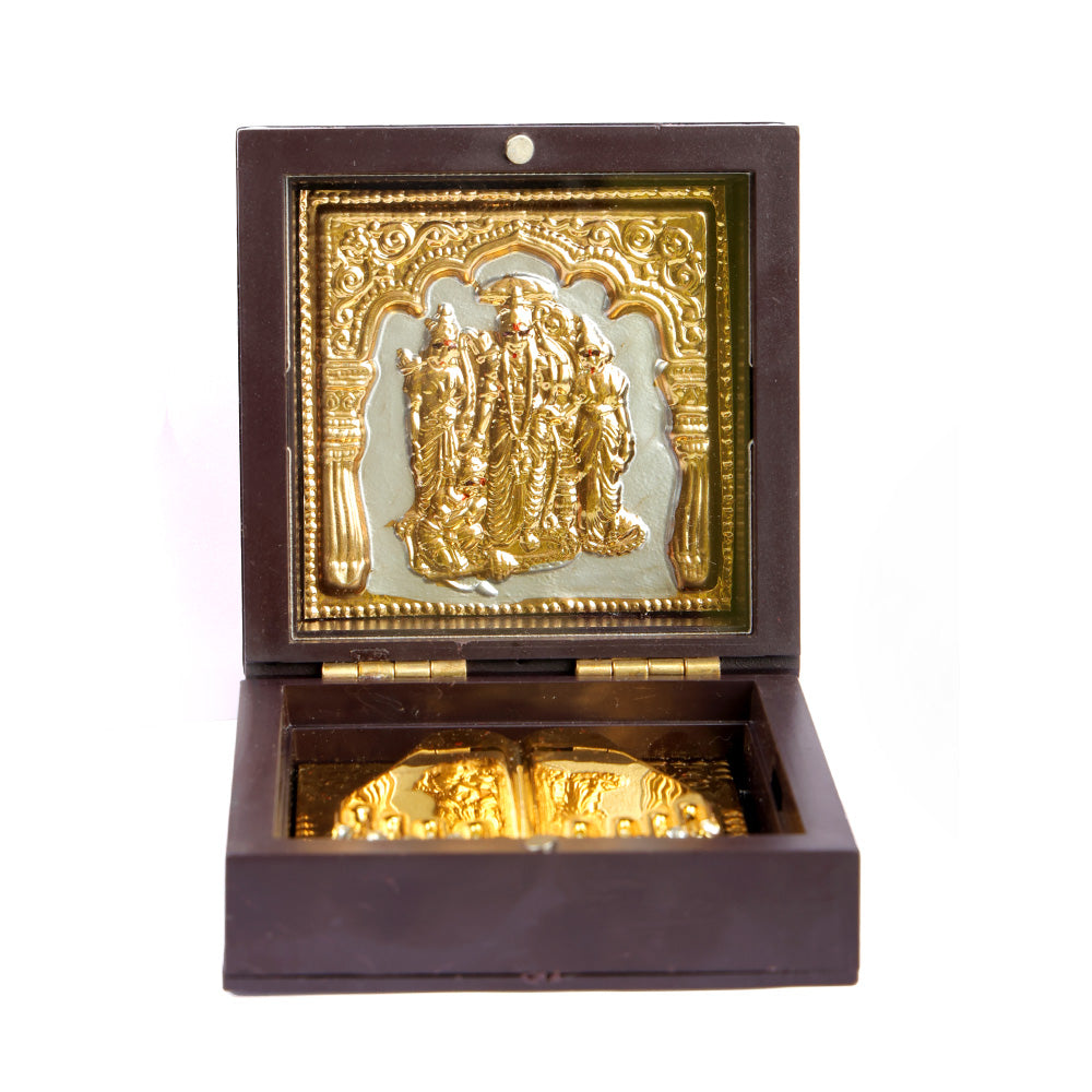 Jai Shree Ram Charan Paduka Box - Small