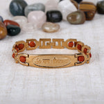 Om Namah Shivay Rudraksha Bracelet Gold Plated Premium IGP Coating