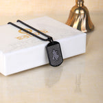 Citrine & Black Obsidian Evil Eye Bracelet Combo with Hare Krishna Hare Rama Pendant