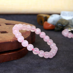 Dhan Yog & Rose Quartz Bracelet Combo with Hanuman Chalisa Pendant