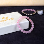 Rose Quartz Round Bead Bracelet Stylish Spiritual Wear