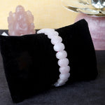 Rose Quartz Flat-Beaded Bracelet Stylish Spiritual Wear