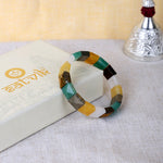 Money Magnet Flat Rectangular Bead Bracelet Spiritual Wear