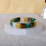 Money Magnet Flat Rectangular Bead Bracelet Spiritual Wear