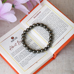 Natural Pyrite Bead Bracelet