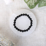 Black Onyx Crystal Bracelet 8mm Reiki Healing Spiritual Wear