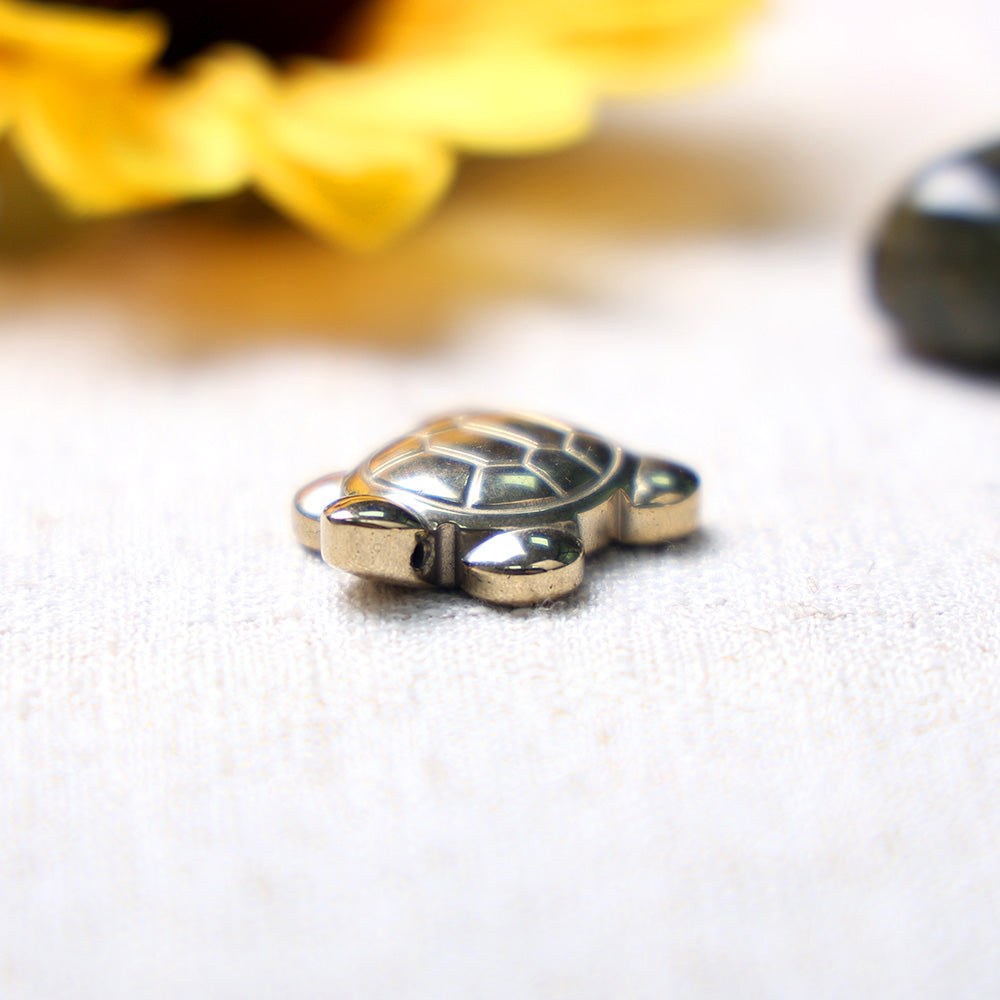 Golden Pyrite Tortoise Spiritual Decorative Piece