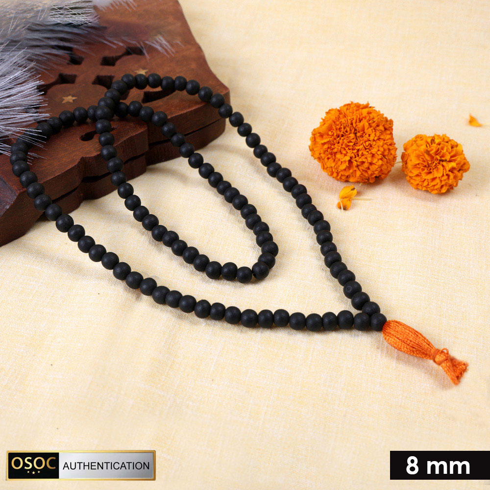 Govt. Lab Certified Karungali Mala 108 Beads Original Ebony Wood