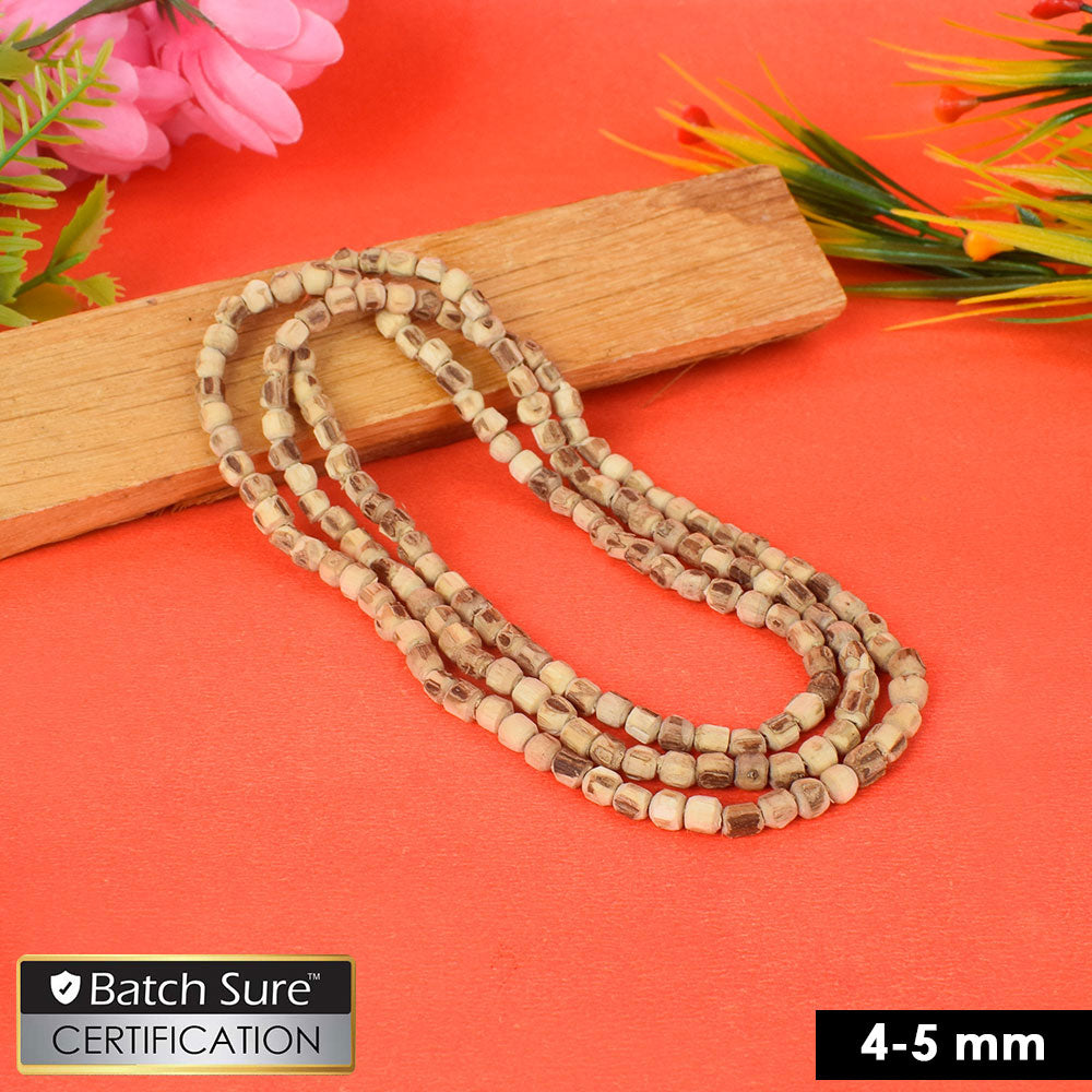 100% Original 4-5mm Tulsi Kanthi Mala with Natural Tulsi Wood Beads. India’s Largest Pooja Accessories Brand - www.satvikstore.in