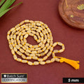 100% Original Tulsi Kanthi Jaap Mala with 5-6mm long beads – traditional Hindu prayer necklace for chanting and devotion. India’s Premium Jap Mala Store - www.satvikstore.in