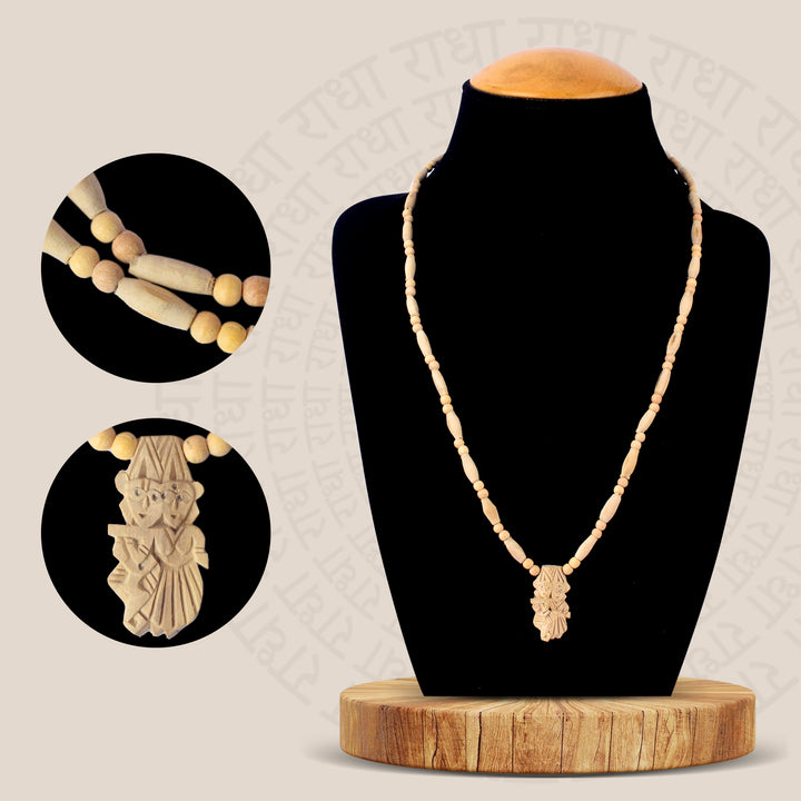 100% Original Tulsi Mala with sacred Tulsi beads and a Radha Krishna locket, ideal for devotional wear and spiritual connection. India’s Premium Jap Mala Store- www.satvikstore.in
