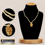 100% original tulsi mala with Wooden Radha Krishna Locket – handcrafted devotional pendant featuring Radha and Krishna made from wood, symbolizing divine love, peace, and spiritual connection. India’s Premium Jap Mala Store - www.satvikstore.in
