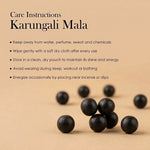 Karungali Mala 8mm Beads with Copper Capping Energy Protection Govt Certified