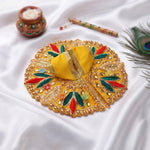 Size 2 Premium Heavy Stone Work Floral Laddu Gopal Dress