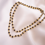 Hallmarked 22K Pure Gold Govt. Certified Karungali Mala/ Black Ebony Beads