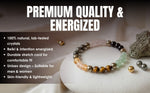 Dhan Yog & Rose Quartz Bracelet Combo with Hanuman Chalisa Pendant