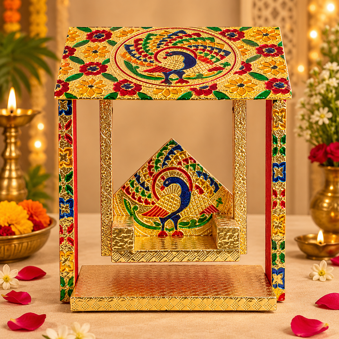 Unique Hut Shape Jhula for Laddu Gopal