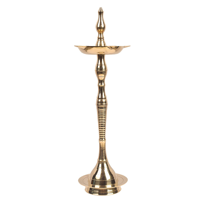 18.5 Inch Brass Kerala Diya Samai Lamp –| India’s Largest Pooja Accessories Brand – www.satvikstore.in

