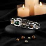 Dhanyog Silver Plated Bracelet Unisex Spiritual Wear IGP