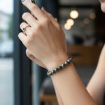 Natural Pyrite Bead Bracelet