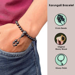 8mm Govt. Certified Karungali Bracelet with gloss finish