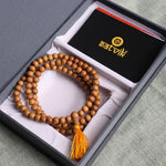 Certified 8mm 100% Original Authentic Mysore White Sandalwood (Chandan) thread Jap Mala