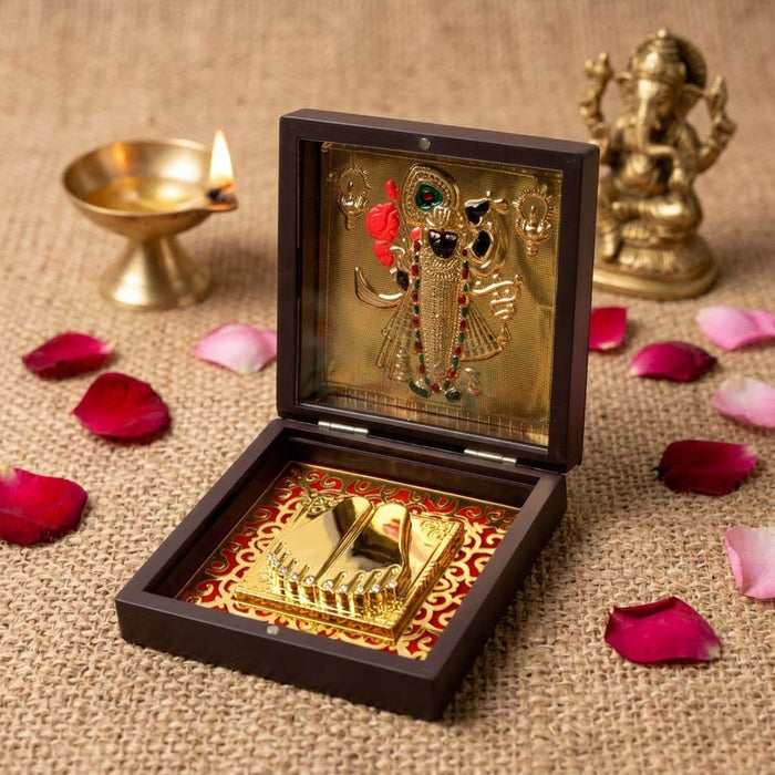 Shree Krishna Charan Paduka Box - Medium