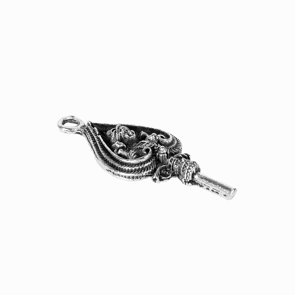 Silver Plated Pendant with Lord Murugan