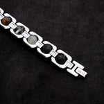 Dhanyog Silver Plated Bracelet Unisex Spiritual Wear IGP