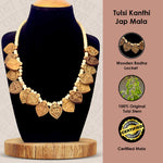 100% Original Tulsi Stems Beads with Wooden Radha Locket