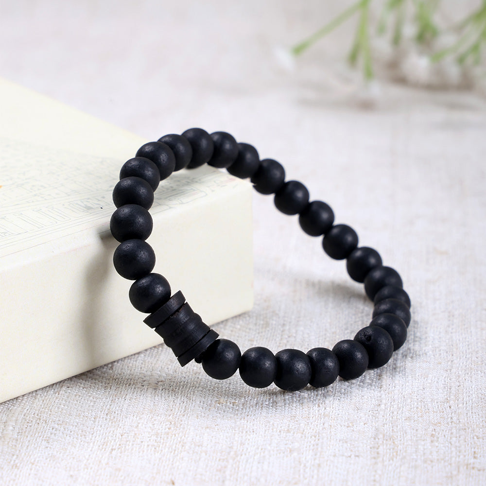 Govt. Certified 8mm Karungali Damru Bracelet Spiritual Healing Wear