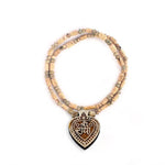 100% Original Tulsi Neck Mala with Radha name Engraved & Radha Locket