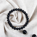 Govt. Certified 8mm Karungali Damru Bracelet Spiritual Healing Wear
