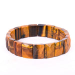 Flat Beaded Tiger Eye Bracelet Stylish Spiritual Wear