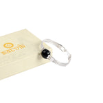 Ebony Wood Karungali Silver Plated Kada Authentic Spiritual Wear
