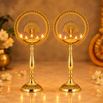 20 Inch Mor Kiran Style Brass Kerala Diya