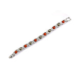 Silver Plated Pyrite & Rudraksha Bracelet Unisex Spiritual Wear
