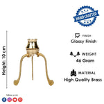 4 inch Sacred Brass Abhishek Stand for Shivling