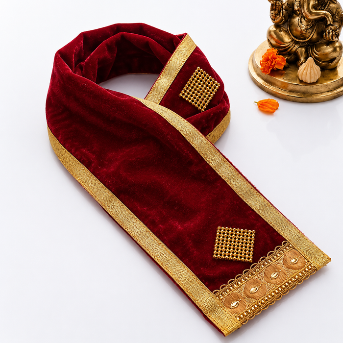 Decorative Diamond Patches Ganpati Idol Patka