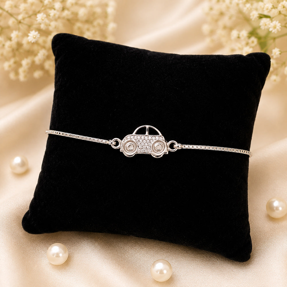 Mesmerizing 925 Silver Rakhi Radiance: Embracing the Blissful Sibling Bond