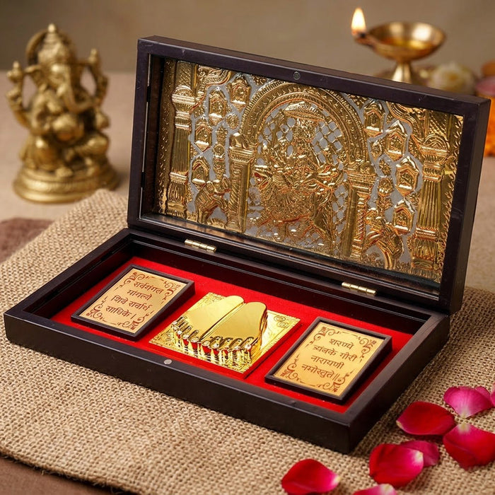 Jai Mata Di Charan Paduka Box - Big