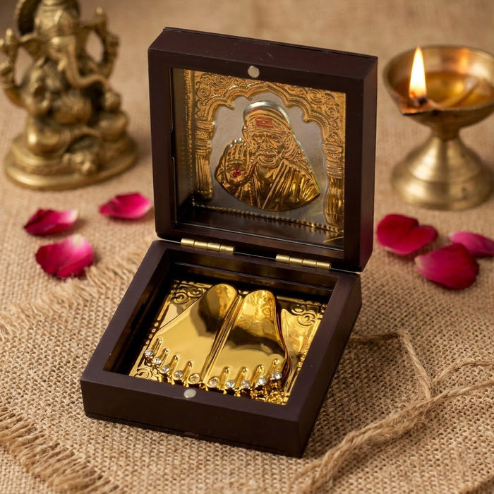 Sai Baba Charan Paduka Box - Small